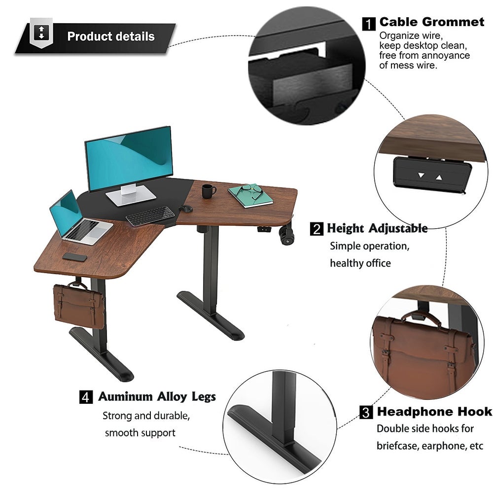 Adjustable Computer Desk — Electric Adjustable Standing Desk