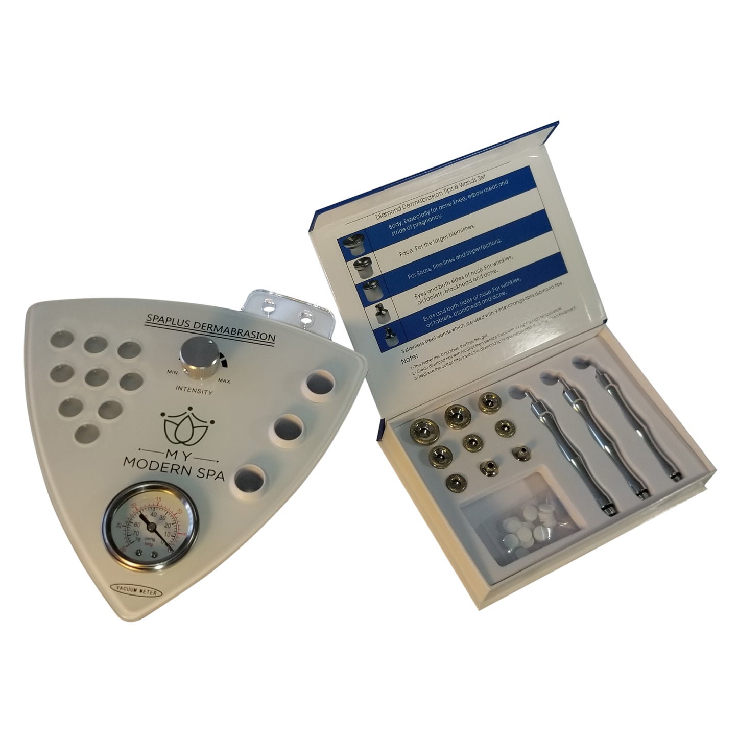 SpaPlus - Home Diamond Microdermabrasion Machine - Clean Skin, Reduce Wrinkles, Look Younger
