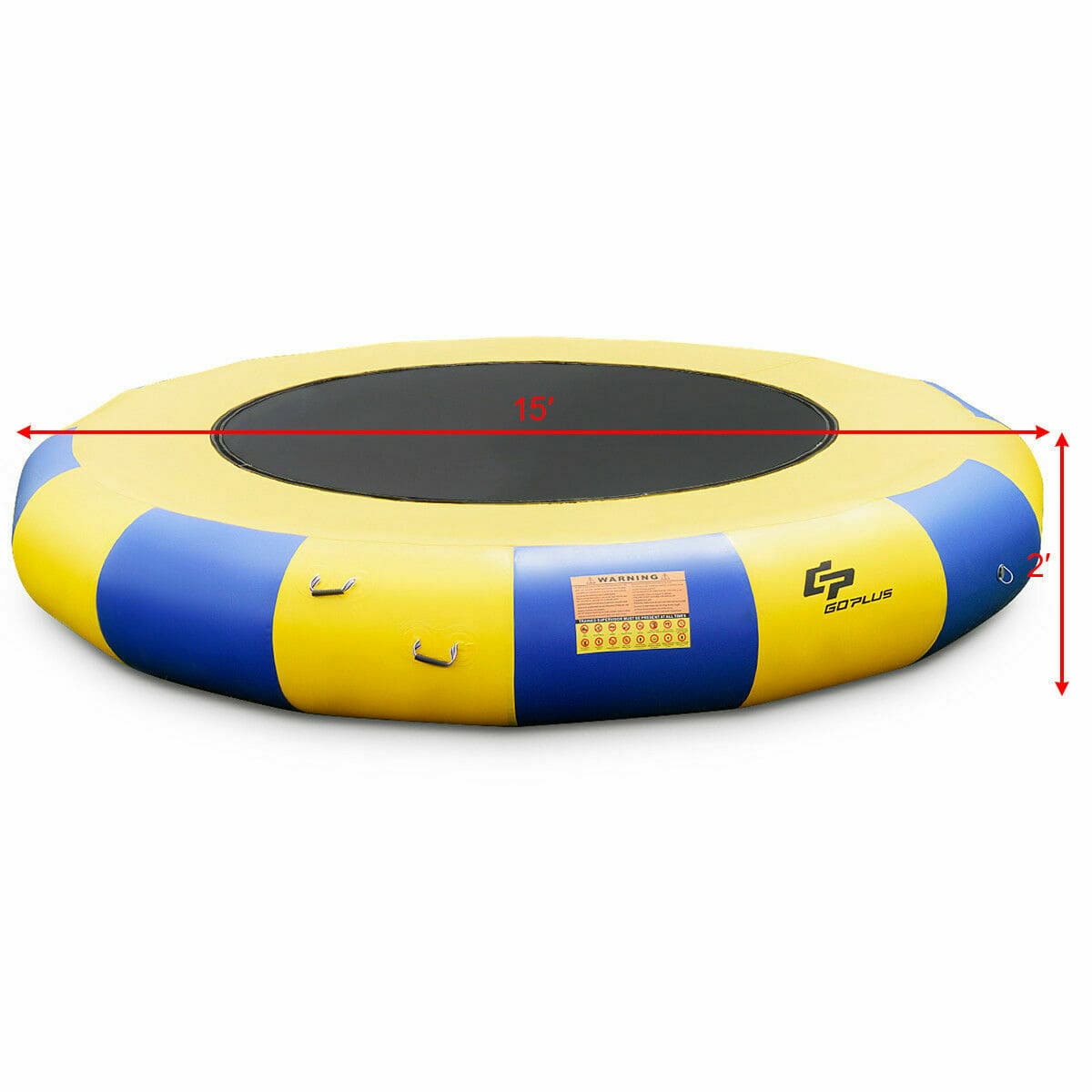15ft Inflatable Water Trampoline - Floating Water Trampoline - Inflatable Water Trampoline - WaterBounce -