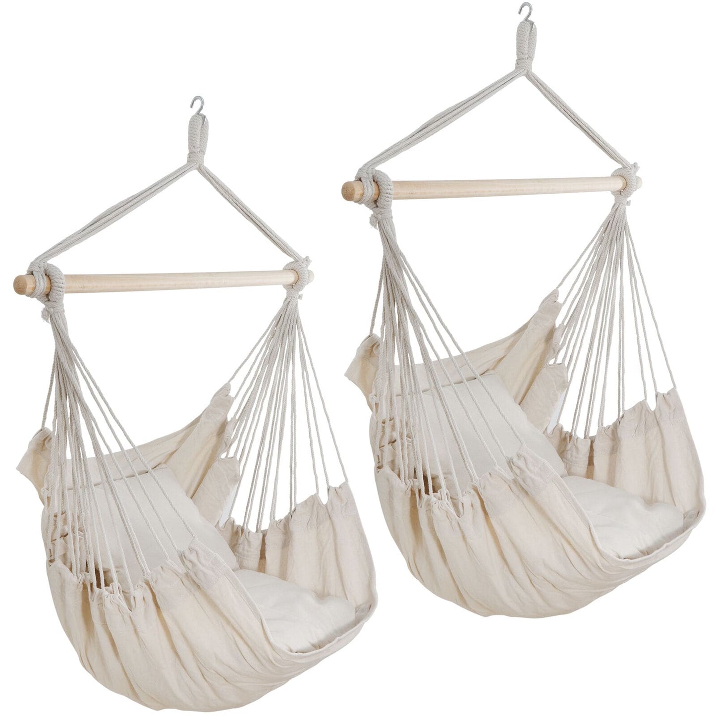 Hammock Chair Swing - Porch Hammock Swing - Hanging Chair - Outdoor, Beige, Netting