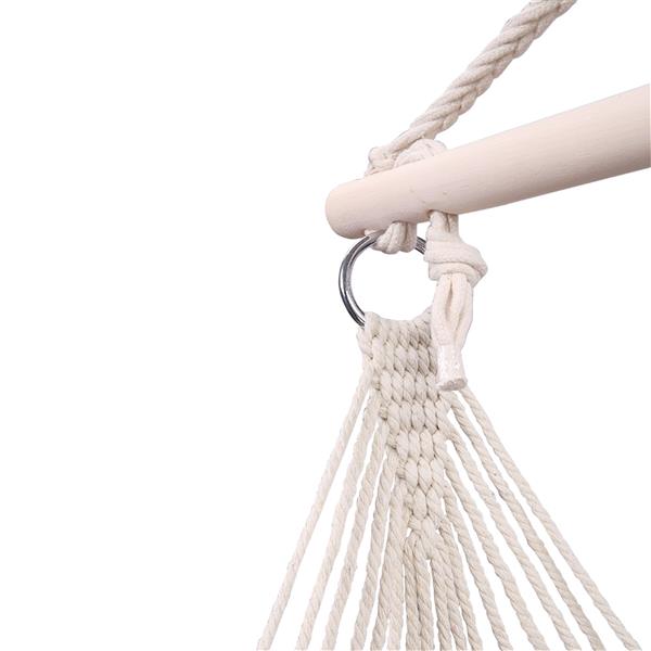 Canvas Hanging Rope Chair with Pillows - Hammock Chair Swing - Porch Hammock Swing
