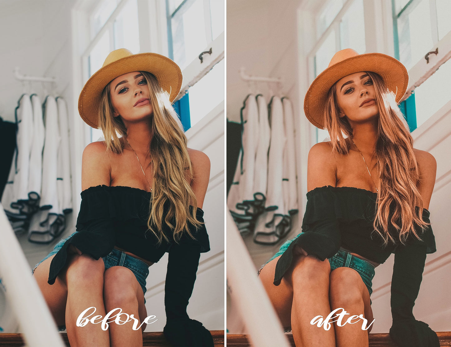 5 Set Lightroom Presets Mobile Desktop - Black Mood Preset - Caramel Preset - Coffee Preset - Minimal Preset - Mint Preset