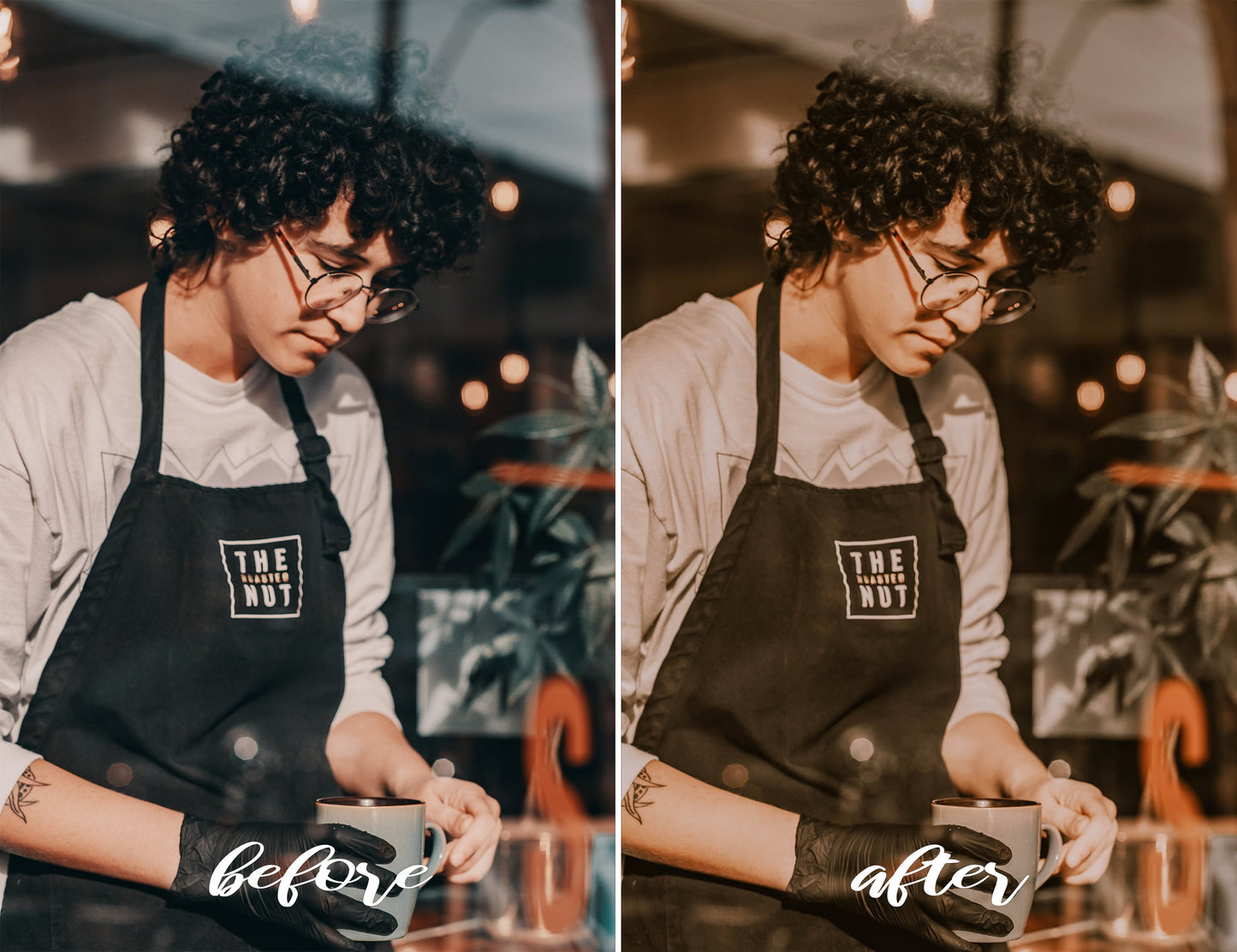 5 Set Lightroom Presets Mobile Desktop - Black Mood Preset - Caramel Preset - Coffee Preset - Minimal Preset - Mint Preset