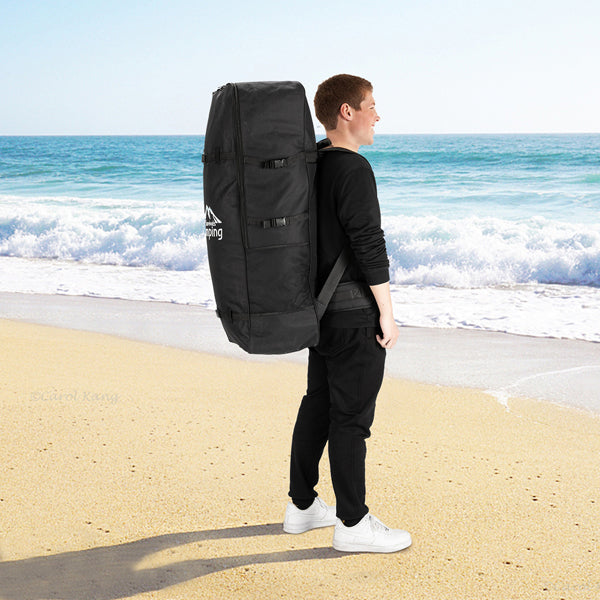 11 ft Inflatable Stand Up Paddle Board - Inflatable Surfboard Blue and White - Traveling Board for Surfing