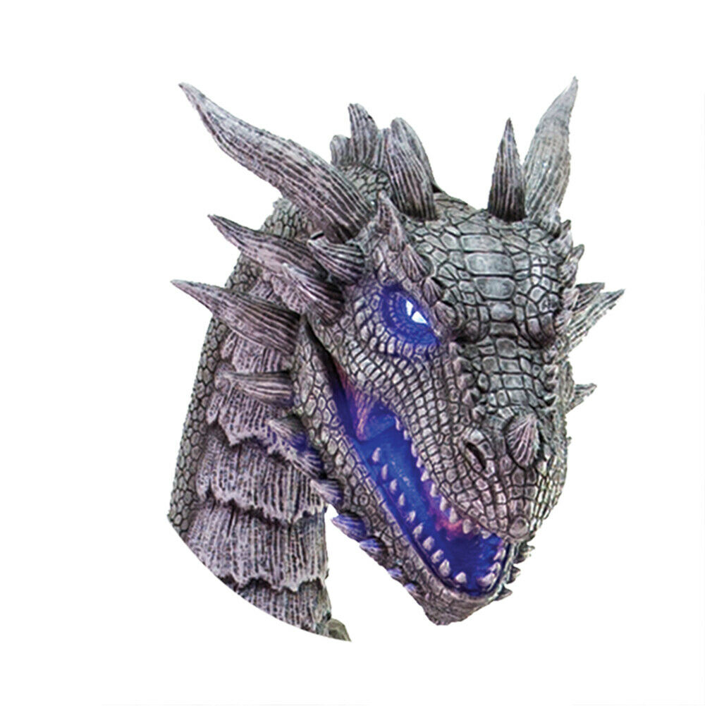 Winter Dragon Animated Prop 7' Animatronic Halloween Decoration - Animated Halloween Dragon - Dragon Halloween Decoration - Animatronic Dragon Decoration