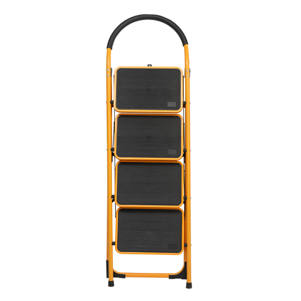 4 Step Ladder Folding Step Stool - Lightweight Ladder with Handgrip Anti-Slip - Wide Pedal
