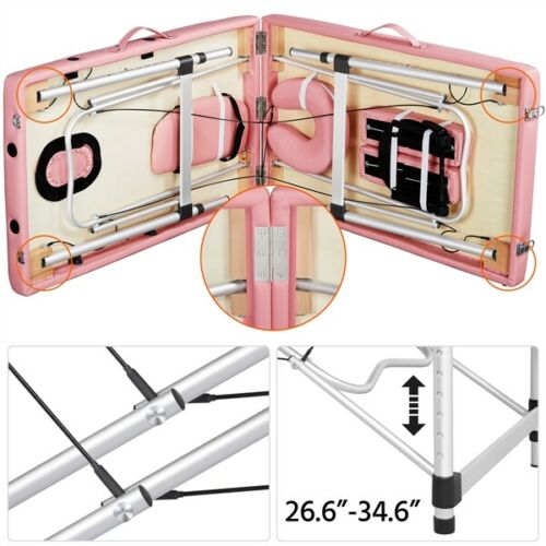 84 Inch Professional Massage Table - Portable Beauty Salon Bed - Beauty Tattoo Massage Bed - Adjustable Massage Bed