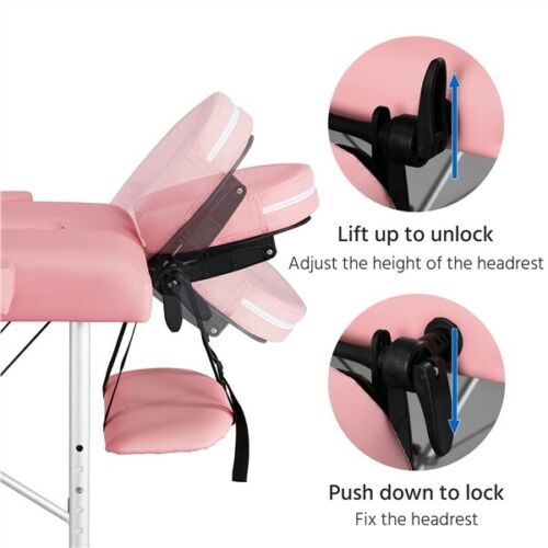 84 Inch Professional Massage Table - Portable Beauty Salon Bed - Beauty Tattoo Massage Bed - Adjustable Massage Bed