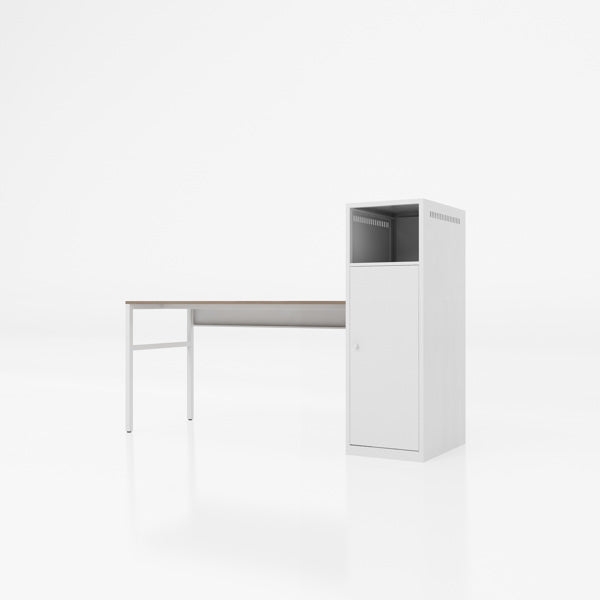 Work station/Home Office Desk Set - Laptop Desktop Desk with Storage - Home Office Work Station - Minimalist Work Station