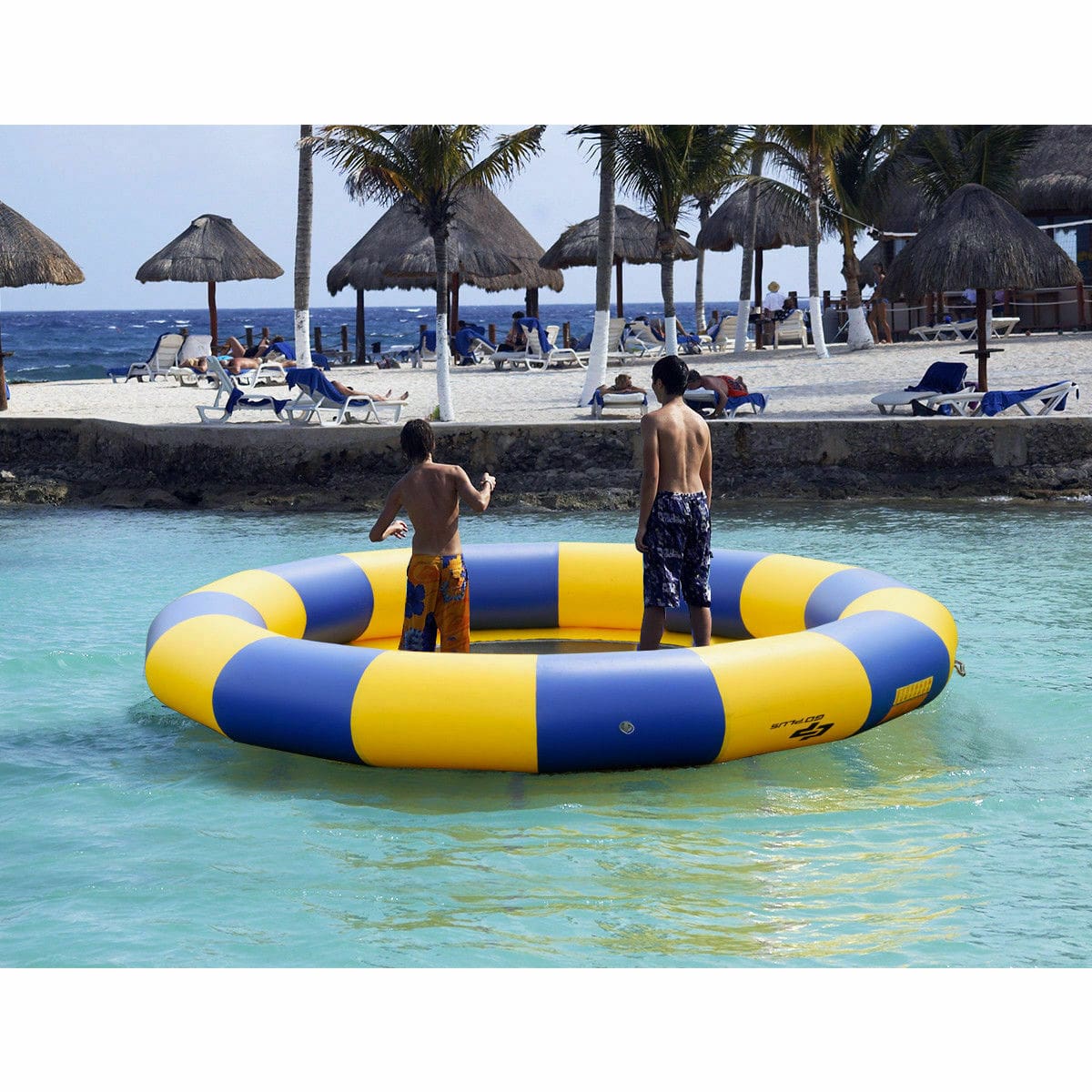 15ft Inflatable Water Trampoline - Floating Water Trampoline - Inflatable Water Trampoline - WaterBounce -