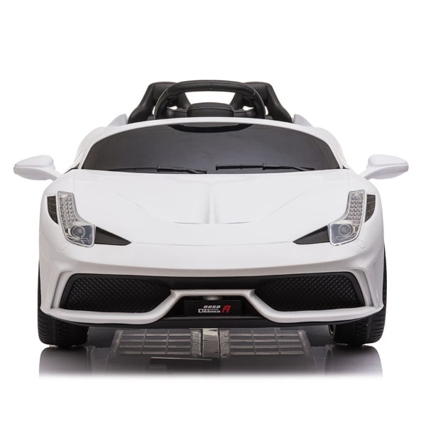 12V Kids Ride On Sports Car - 2.4GHZ Remote Control Car - LED Lights - Siren - Microphone