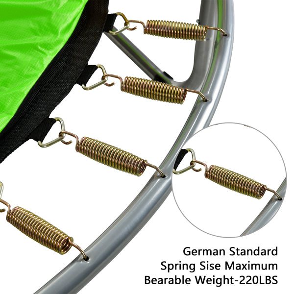 60" Round Trampoline - Outdoor Trampoline with Enclosure Netting - Round Trampoline with Net