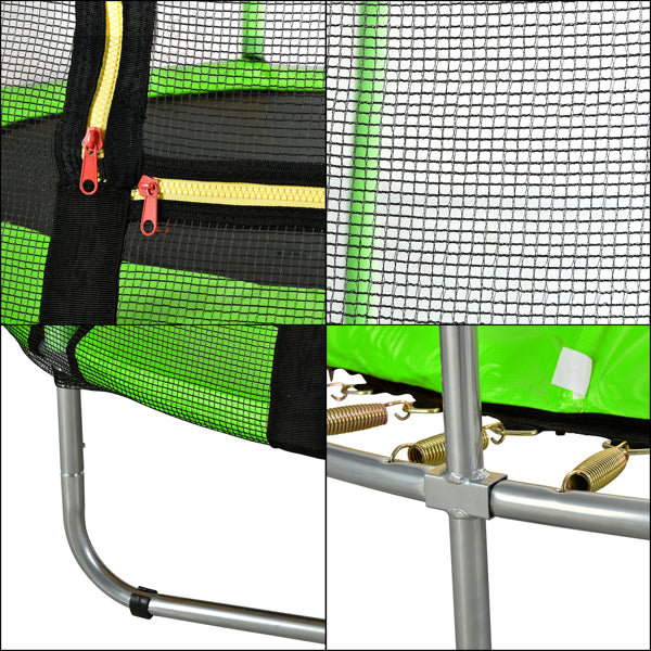 60" Round Trampoline - Outdoor Trampoline with Enclosure Netting - Round Trampoline with Net