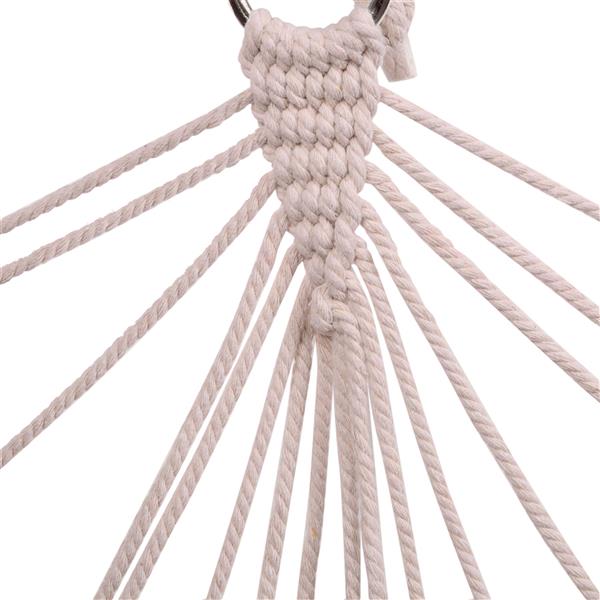 Canvas Hanging Rope Chair with Pillows - Hammock Chair Swing - Porch Hammock Swing