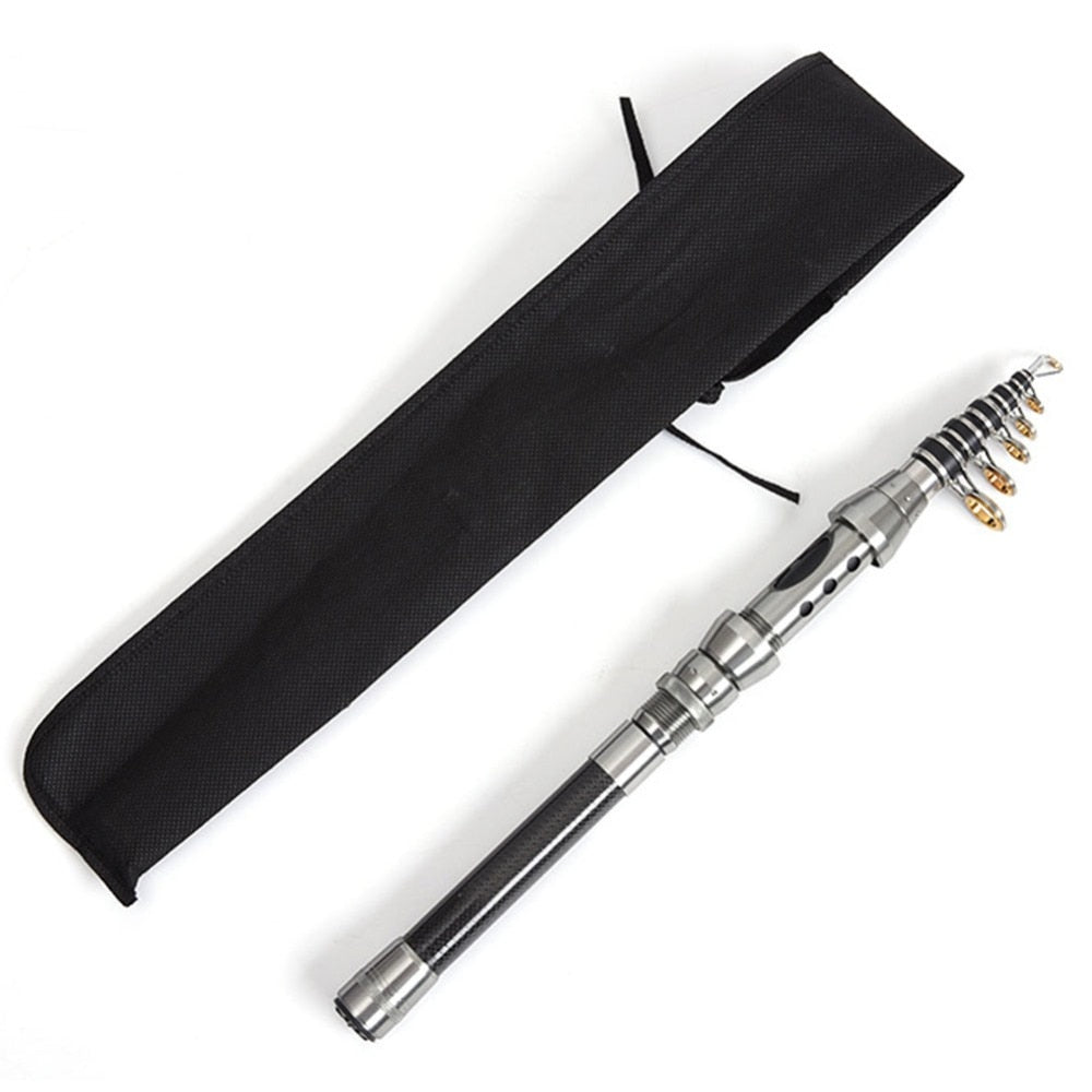 EZ CAST - Travel Fishing Rod - Telescopic Fishing Rod - Collapsible Fishing Rod