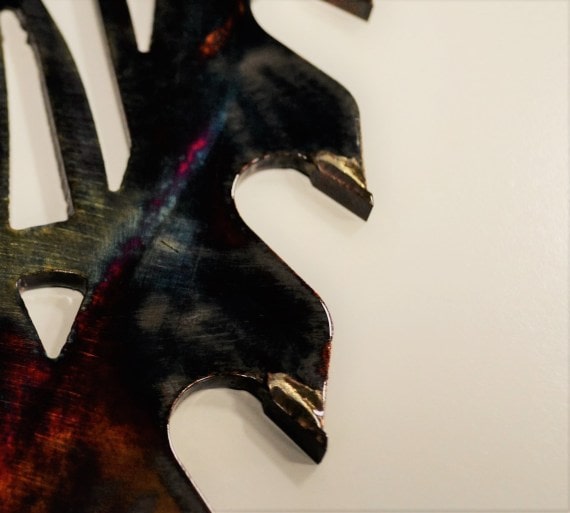 Sawblade Metal Art - Metal Art Mountain Elk - Mountain Elk Wildlife Art