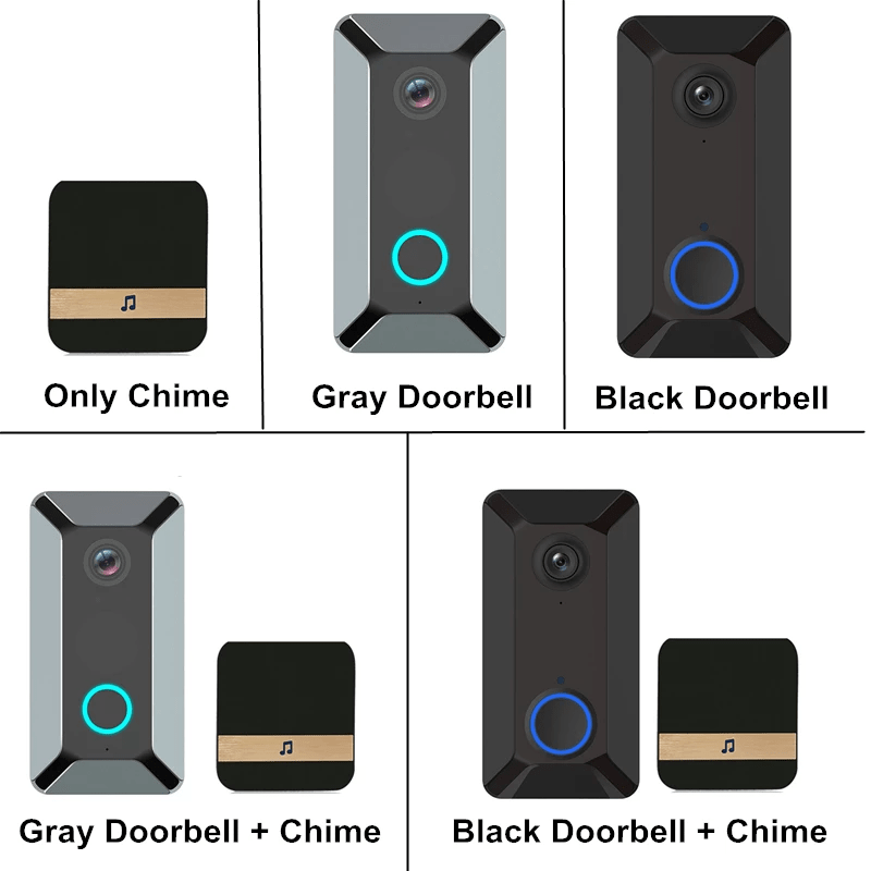 BellSmart - V6 Video Doorbell - 720P WIFI Video Doorbell - Camera Radio Bell - IR Alarm Real-time Intercom - Wireless Doorbell