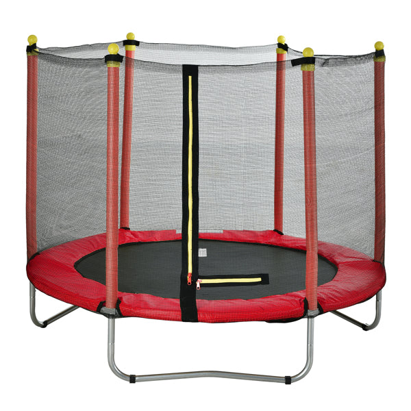 60" Round Trampoline - Outdoor Trampoline with Enclosure Netting - Round Trampoline with Net