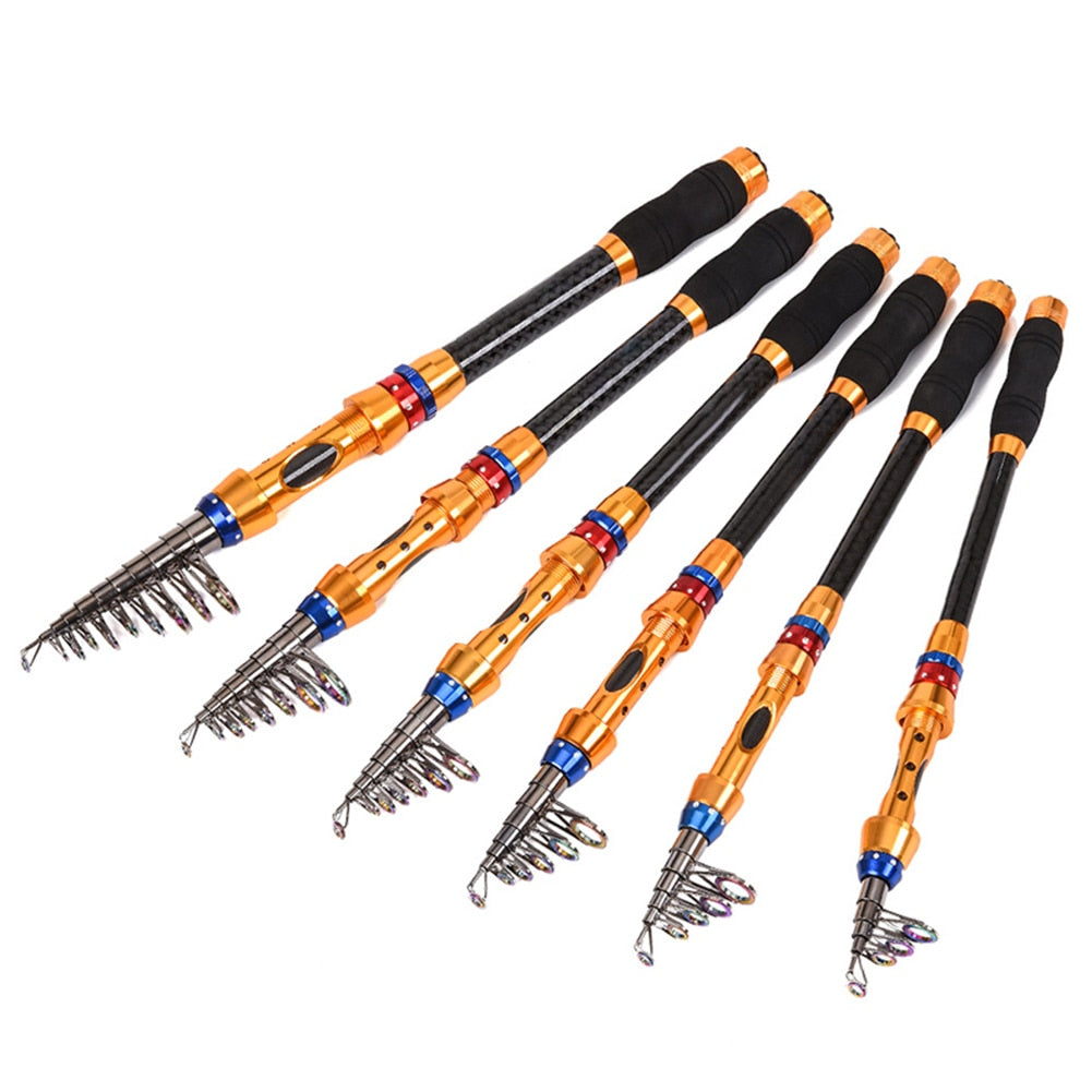SPIN-CAST PRO - Telescopic Fishing Rod - Collapsible Fishing Rod and Reel - Travel Fishing Rod