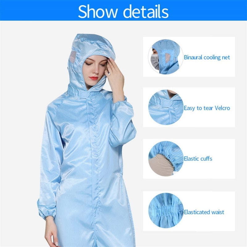 Disposable Anti-epidemic Antibacterial Plastic Closures Isolation Suit
