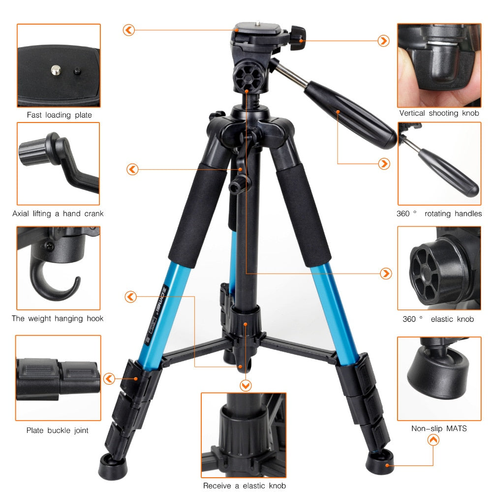 ZOMEI Q111 - Camera Tripod - Tripod for Camera - Camera Tripod Mount- Portable Tripod