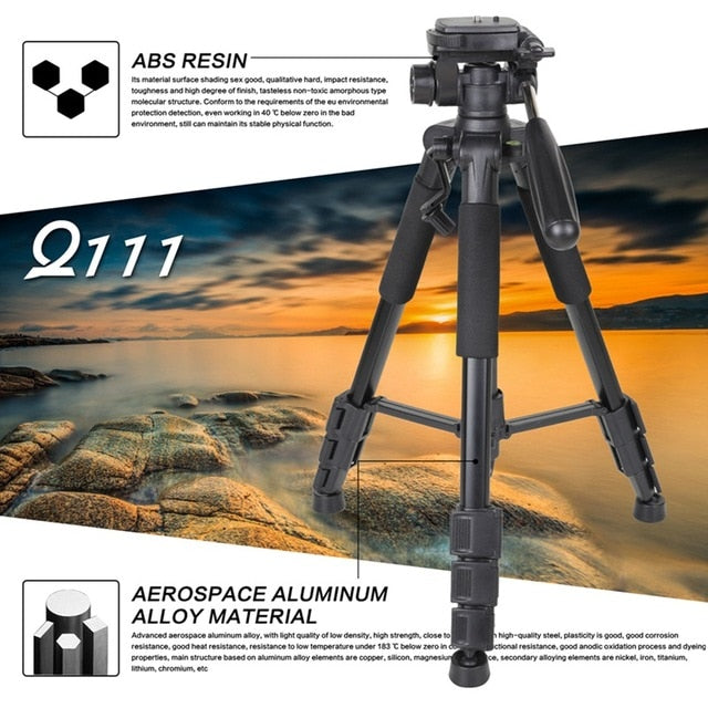 ZOMEI Q111 - Camera Tripod - Tripod for Camera - Camera Tripod Mount- Portable Tripod