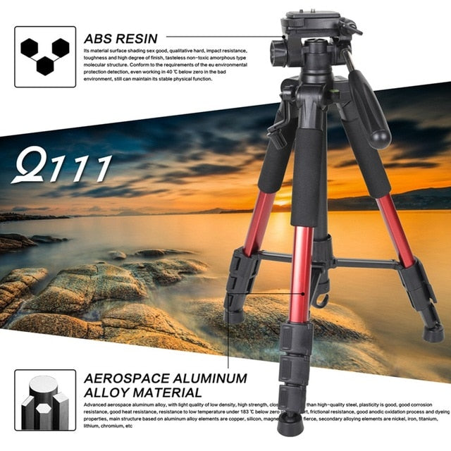 ZOMEI Q111 - Camera Tripod - Tripod for Camera - Camera Tripod Mount- Portable Tripod