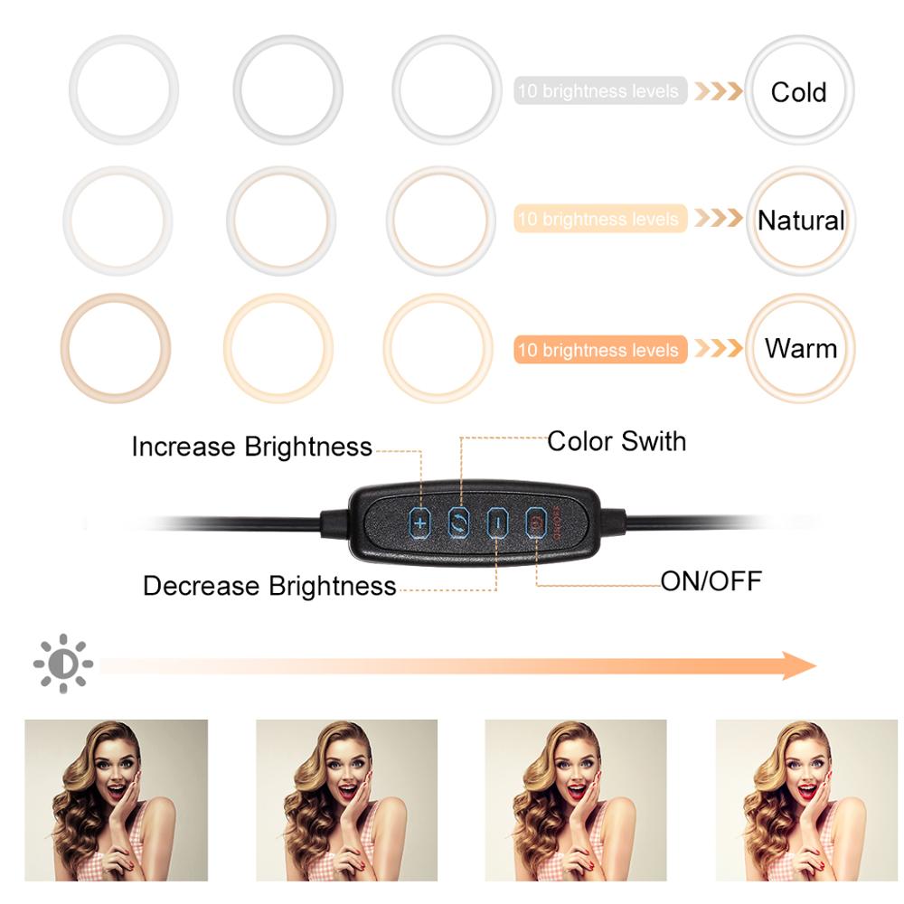 STUDIO-LITE ELITE - Light Ring with Stand - Ring Light with Stand - Ring Light Phone - 10" LED Ring Light - LED Light Ring
