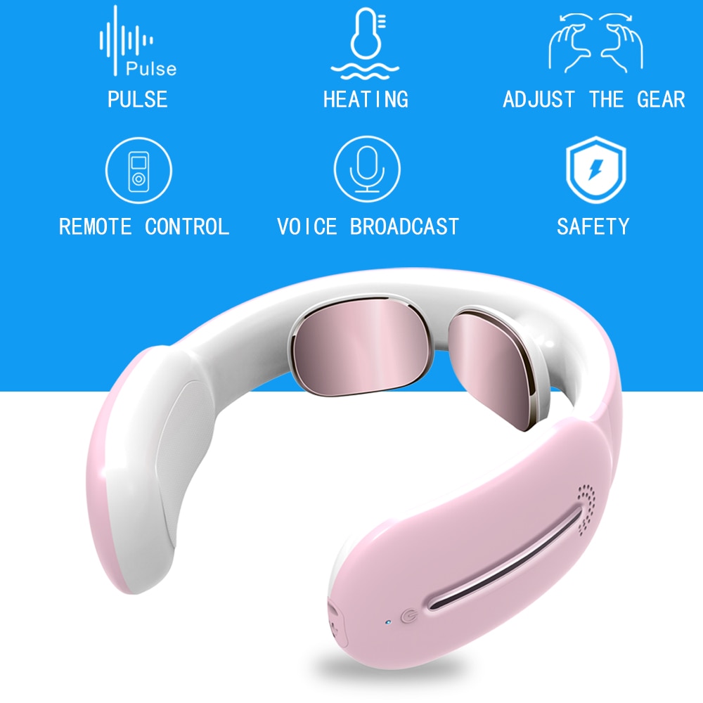 Neck Massager - Neck Pain Relief - Portable Neck Massager - Heated Neck Massager