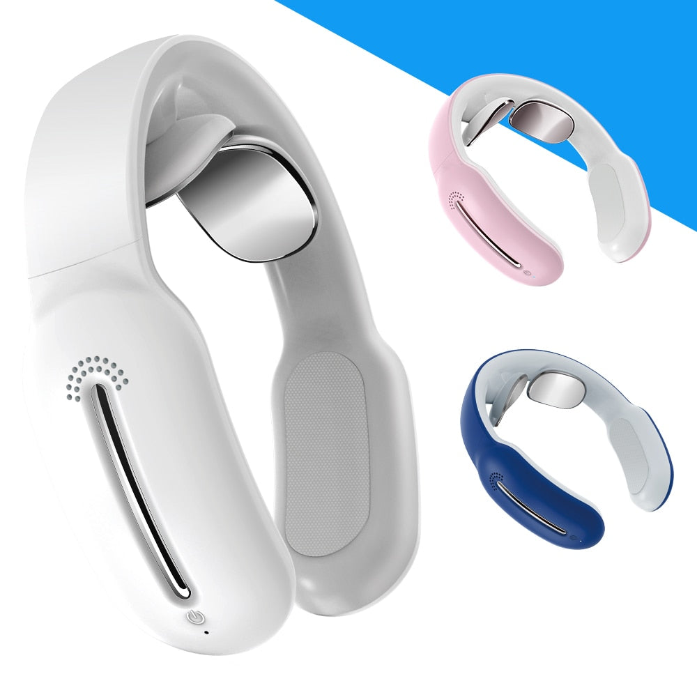 Neck Massager - Neck Pain Relief - Portable Neck Massager - Heated Neck Massager