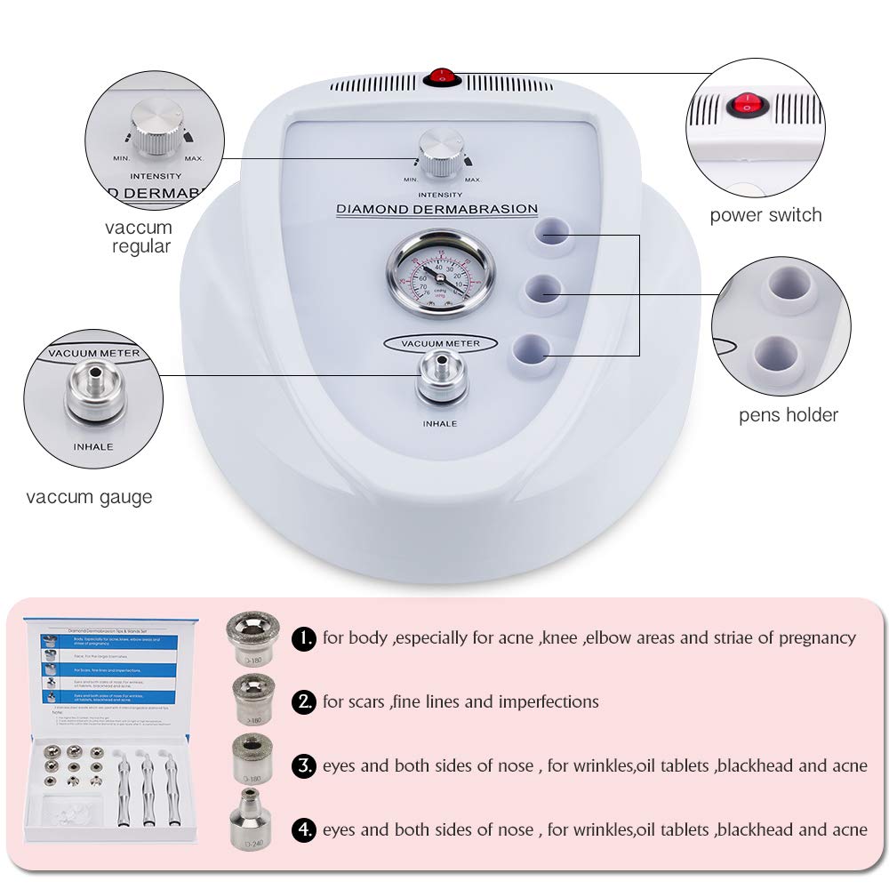 SpaPro - At Home Microdermabrasion Machine - Professional Microdermabrasion Cleaning and Skin Rejuvenation