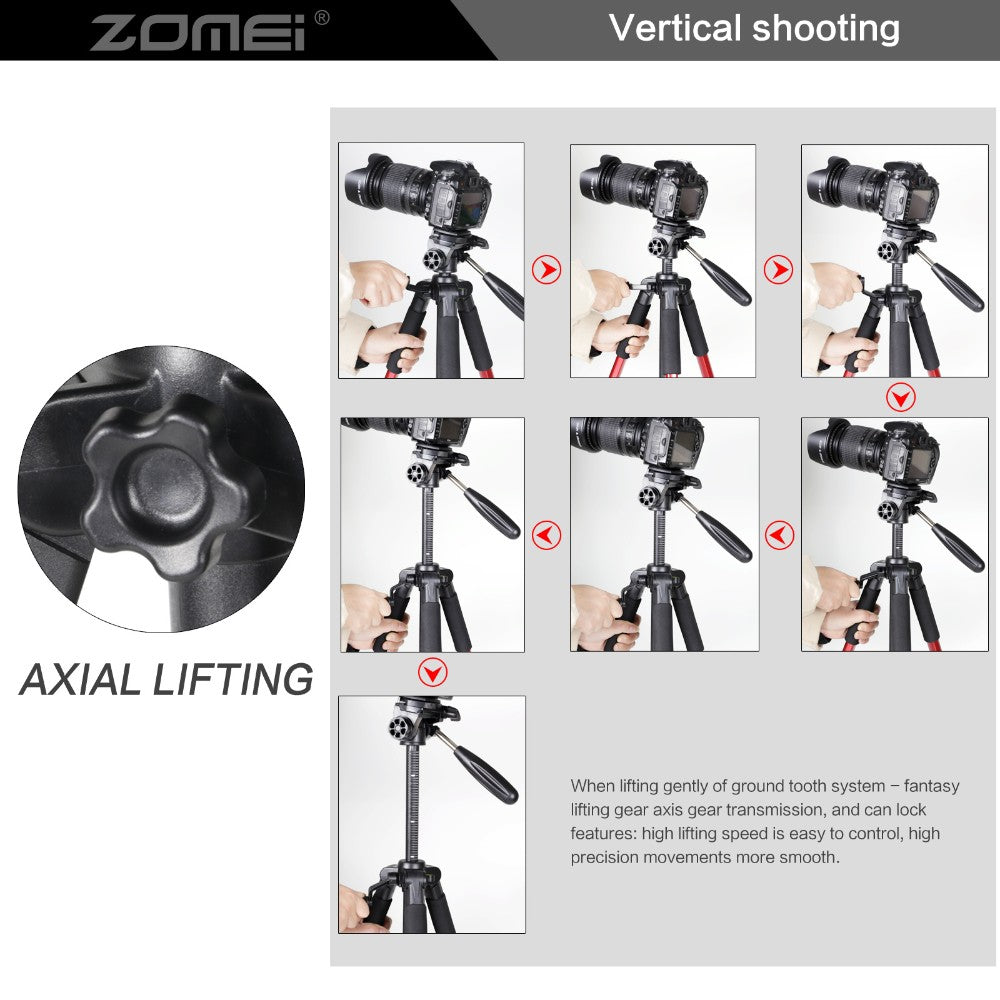 ZOMEI Q111 - Camera Tripod - Tripod for Camera - Camera Tripod Mount- Portable Tripod