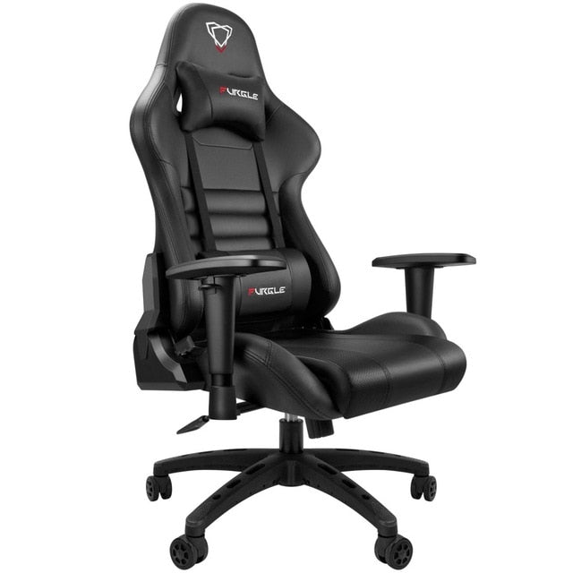 Furgle Gaming Chair - Leather Gaming Chair - 180 Degree Reclining Chair - Executive Office Chairs - Seating Racer Recliner Chair
