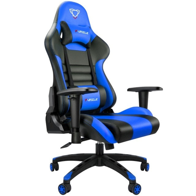 Furgle Gaming Chair - Leather Gaming Chair - 180 Degree Reclining Chair - Executive Office Chairs - Seating Racer Recliner Chair