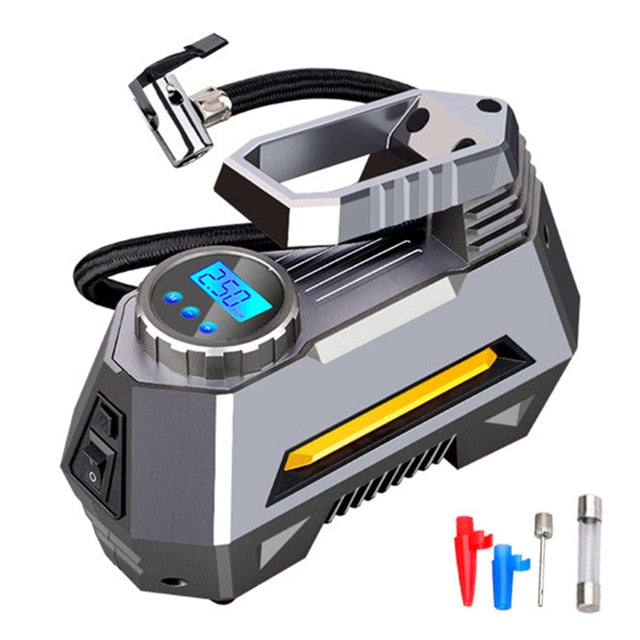 EZInflator - Portable Tire Inflator - Tire Air Compressor - Tire Inflator Machine - Car Tire Inflator Digital Analog Pressure Gauge