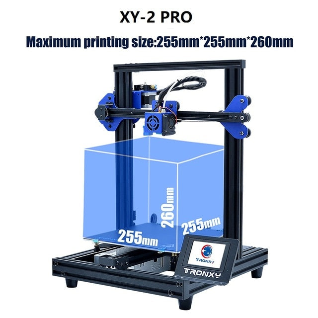 Tronxy XY-2 3D Printer - XY-2 Pro 3D Printer Kit - 255*255*260mm 3D Printer - Auto Leveling Resume 3D Printer - 3D Printer with Run Out Detection
