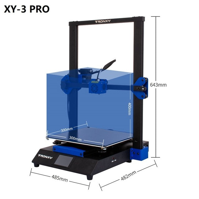 Tronxy XY-2 3D Printer - XY-2 Pro 3D Printer Kit - 255*255*260mm 3D Printer - Auto Leveling Resume 3D Printer - 3D Printer with Run Out Detection
