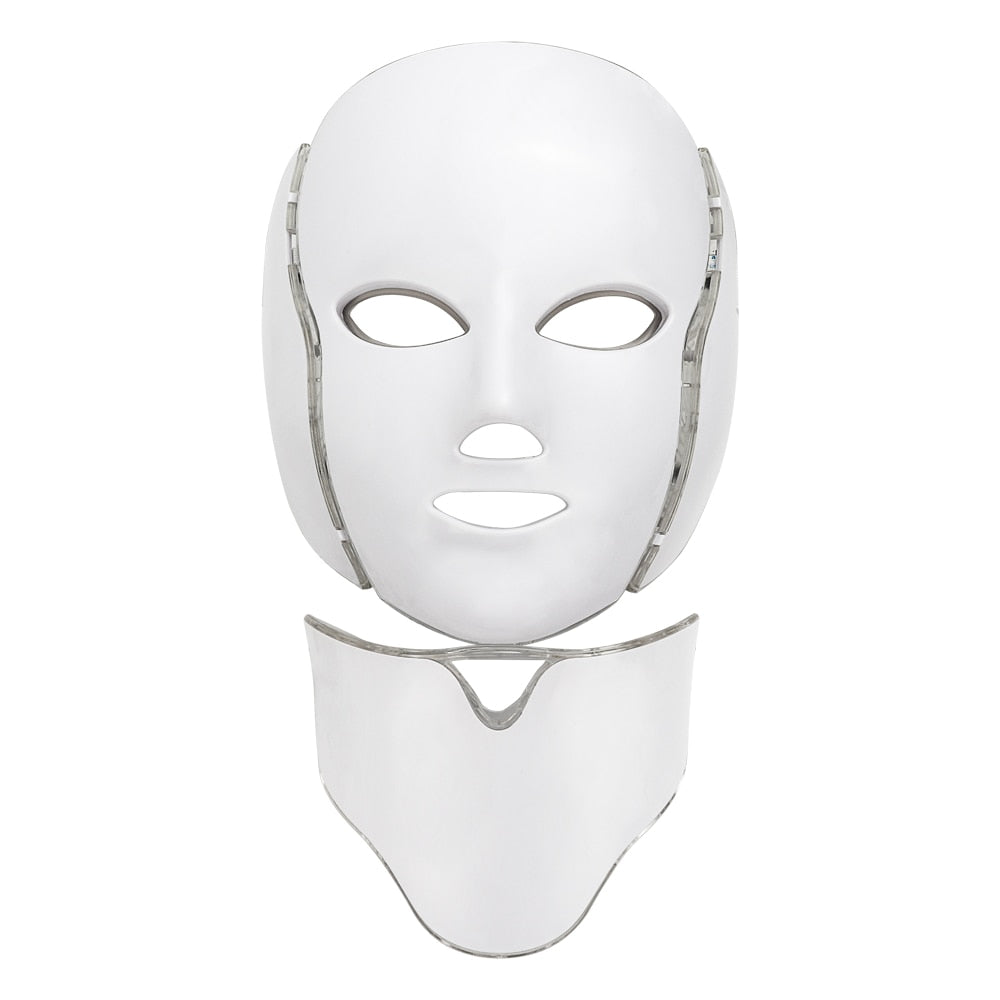 Facial Photon Therapy Mask - 7 Colors Light LED Facial Photon Therapy - Beauty Theraphy Mask -Skin Rejuvenation Mask - Face Care Anti Acne Whitening