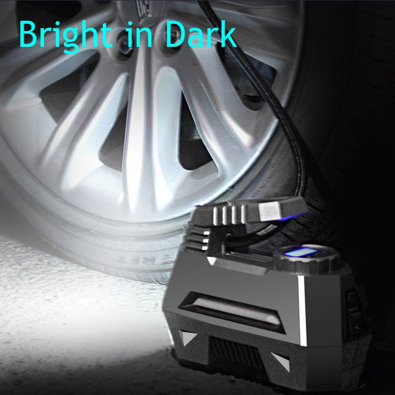 EZInflator - Portable Tire Inflator - Tire Air Compressor - Tire Inflator Machine - Car Tire Inflator Digital Analog Pressure Gauge