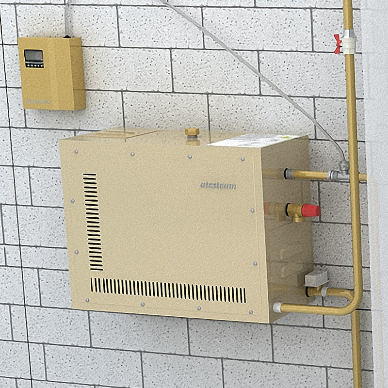 3.5-9W Automatic stainless steel Steam Generator Automatic descaling Sauna Room Steam Bath Machine For Spa Room Digital Controller