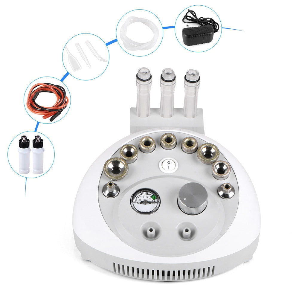 3 in 1 Portable Pore Skin Cleanser - Portable Skin Cleanser - Multi-function Skin Rejuvenation - Blackhead Remover - Microdermabrasion Machine