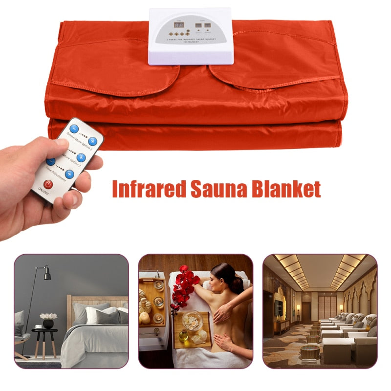 BodyShaper - 2 Zone Infrared Sauna Blanket Body Shaper - Sauna Blanket All in One Detox Therapy Anti Ageing
