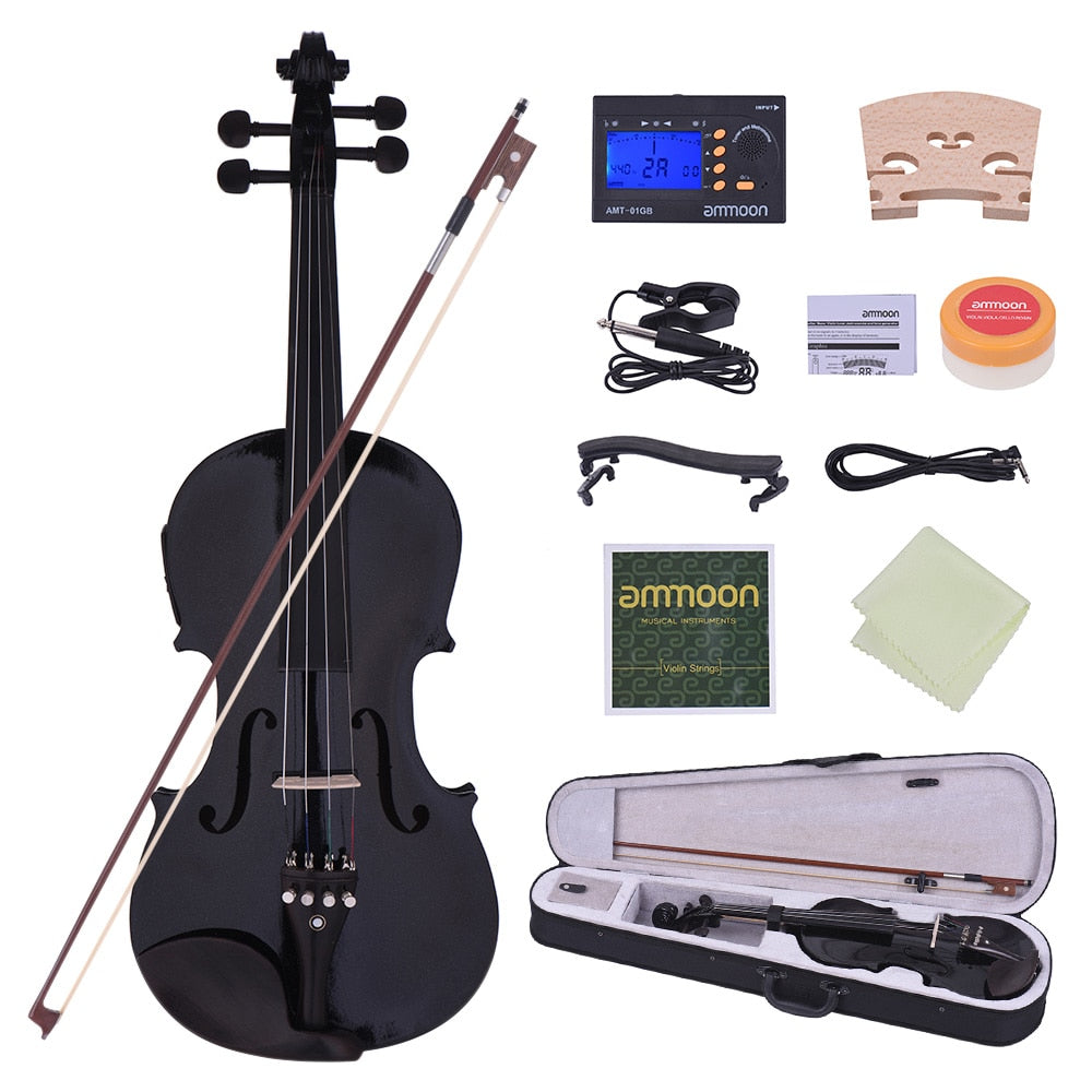 BowLine - Electronic Violin Kit - Electric Violin - Digital Violin - Acoustic Looking Electric Violin - 4/4 Acoustic Electric Violin