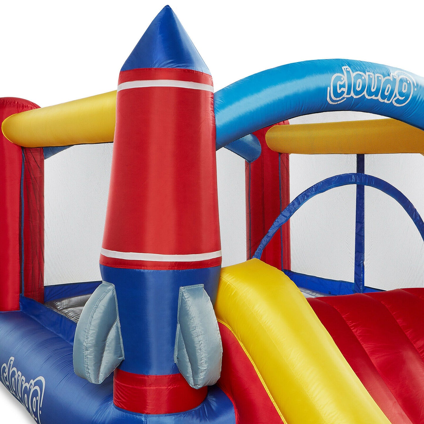 Bounce House with Slide and Blower Inflatable - Rocket Bounce House - Inflatable Bounce House