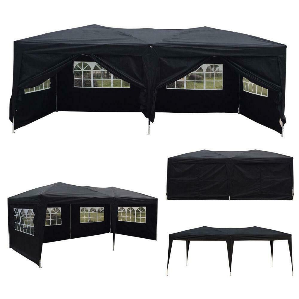 10'x 20' Outdoor Tent - Ez Pop Up Wedding Party Tent - Gazebo Canopy Tent - Marquee Tent 6 Walls