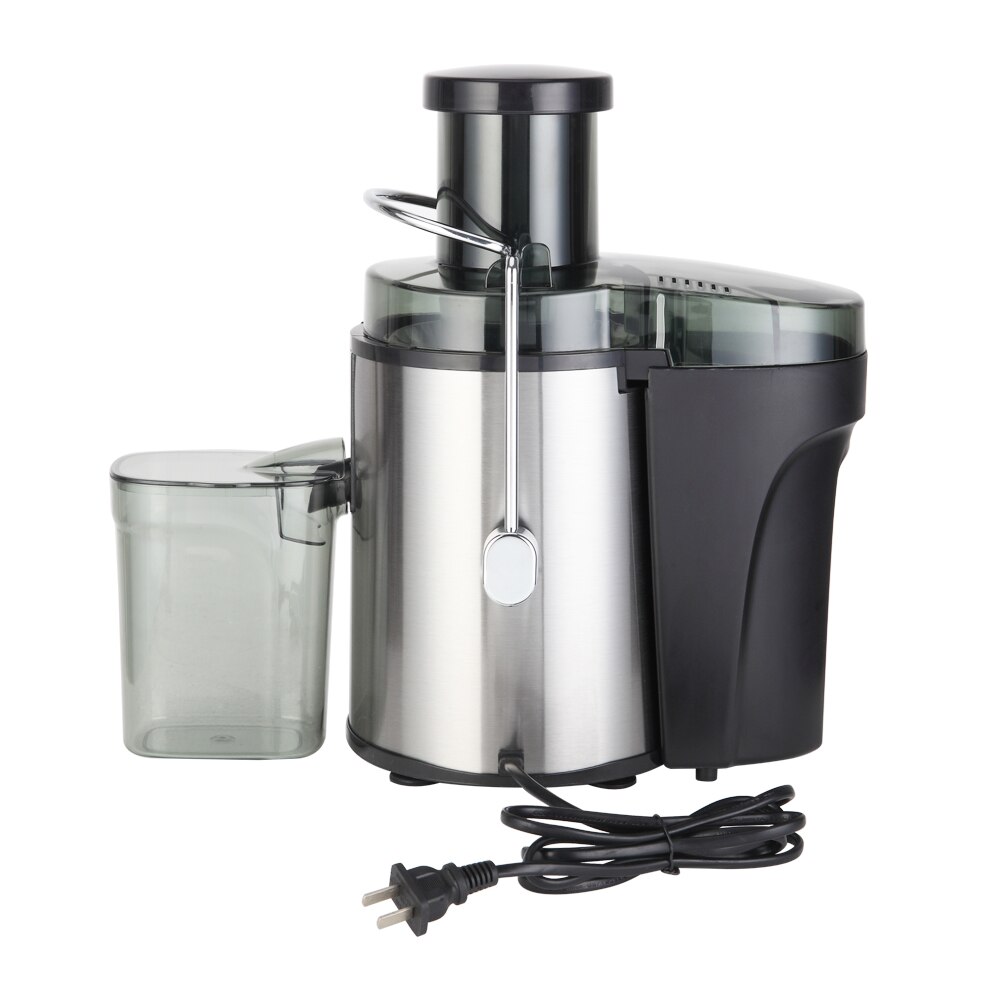 ZOKOP American Standard - Double Gear Electric Juicer Stainless Steel - 75MM Large Caliber - 600ML Juice Cup - 1000ML Slag Cup