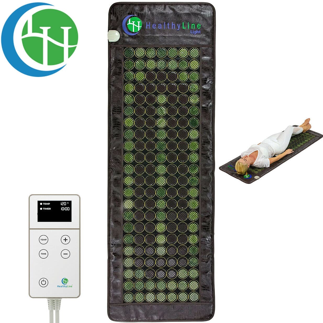 FAR Infrared Heating Pad 72 x 24- Jade Tourmaline Heating Pad - Electric Therapy Mat - HealthyLine