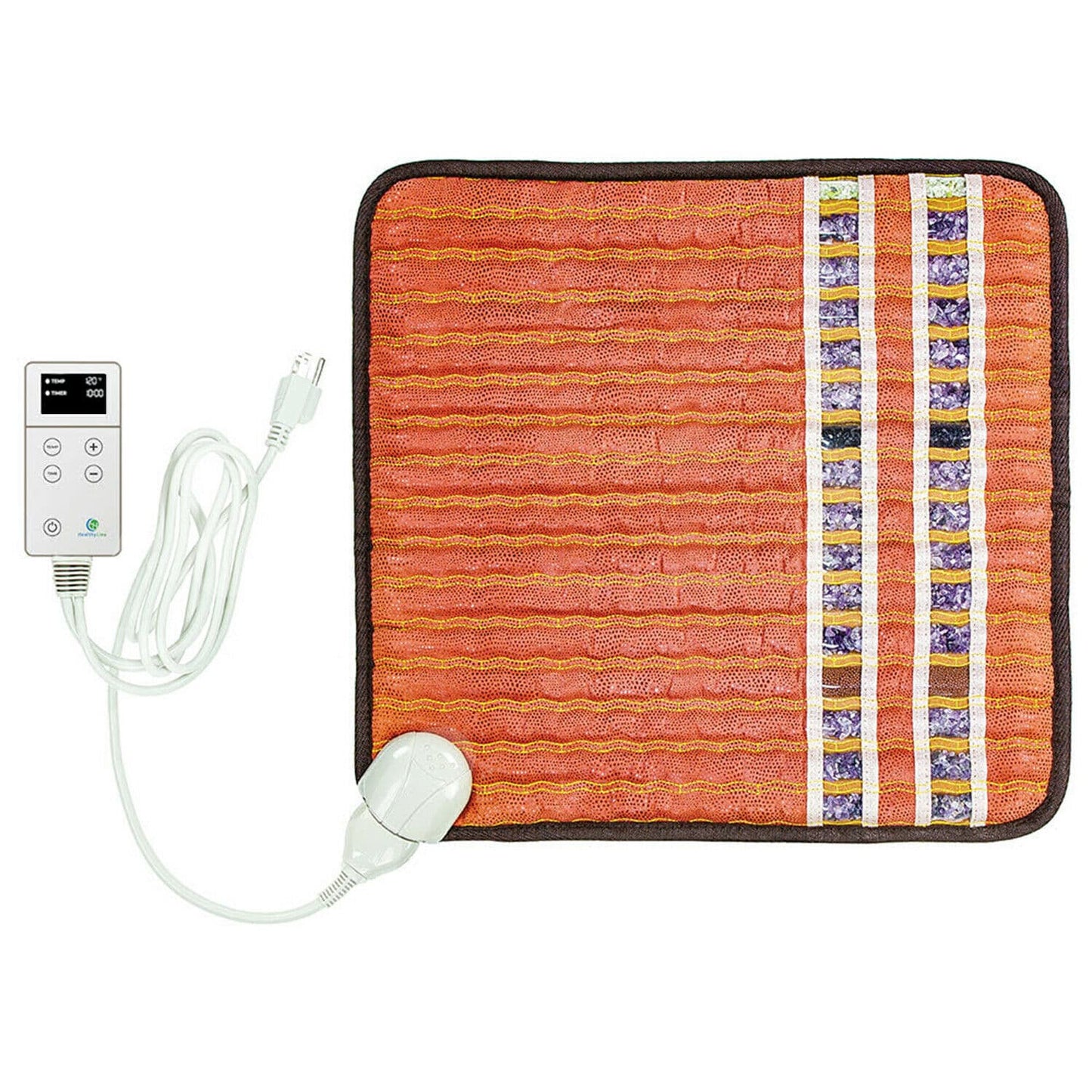 Small Far Infrared Heating Pad - 18 x 18 Heating Pad - Bio Crystal Therapy Mat - HealthyLine