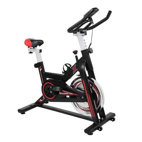 Home Exercise Bike - Black Spinning Bike with 8kg Flywheel - Adjusted Back and Forth Exercise Bike