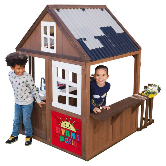 Kids Outdoor Playhouse - Children's Wooden Playhouse - Outdoor Playhouse for Kids - Clubhouse, Toddlers, Children
